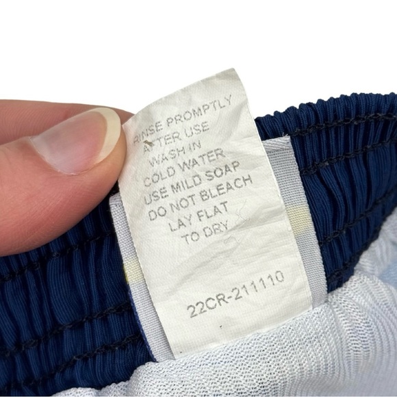 Florence Eiseman Boy's 18M Sailboat Swim Trunks Blue Embroidered Ocean Appliqué - Picture 7 of 7